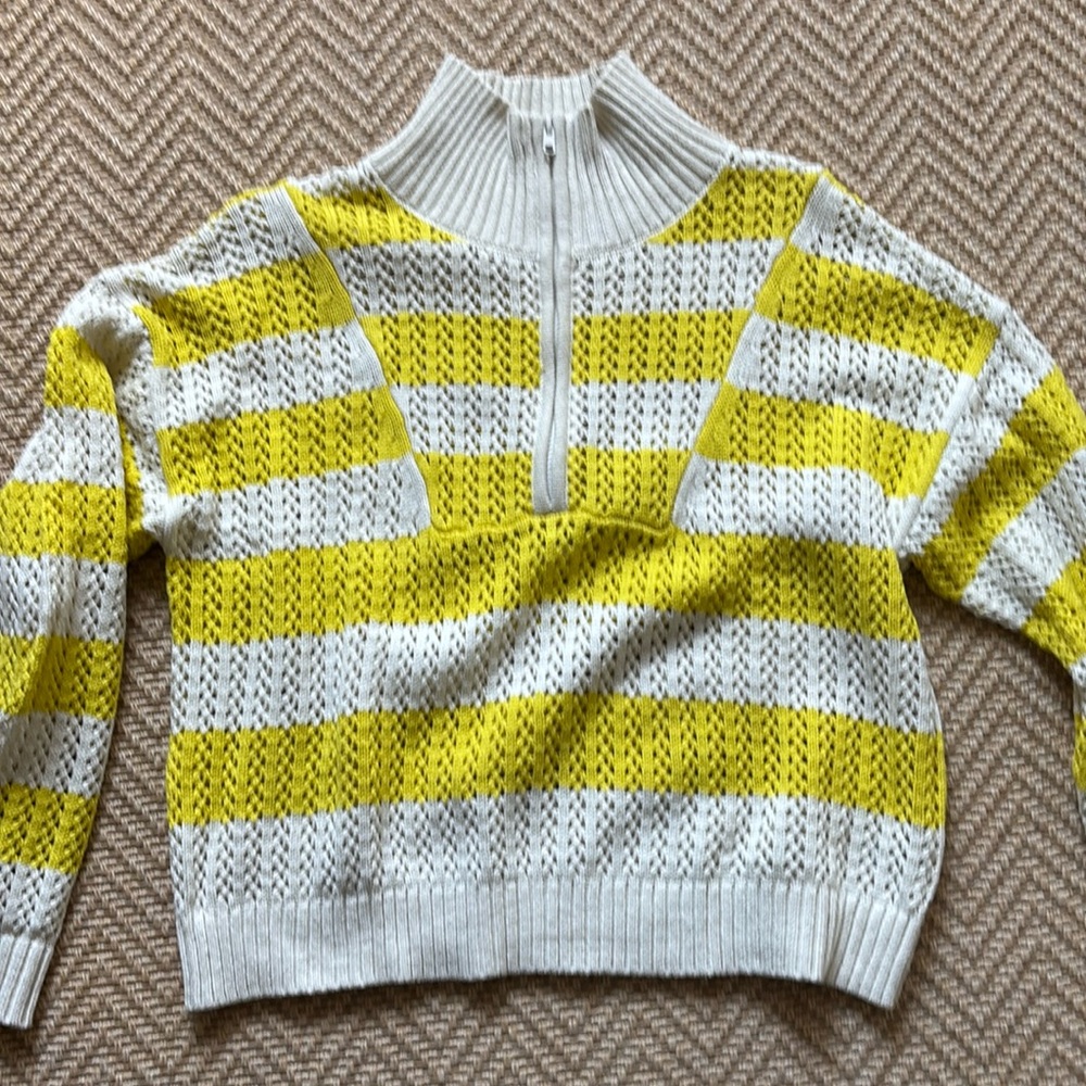 Target Yellow Striped Pullover Sweater
